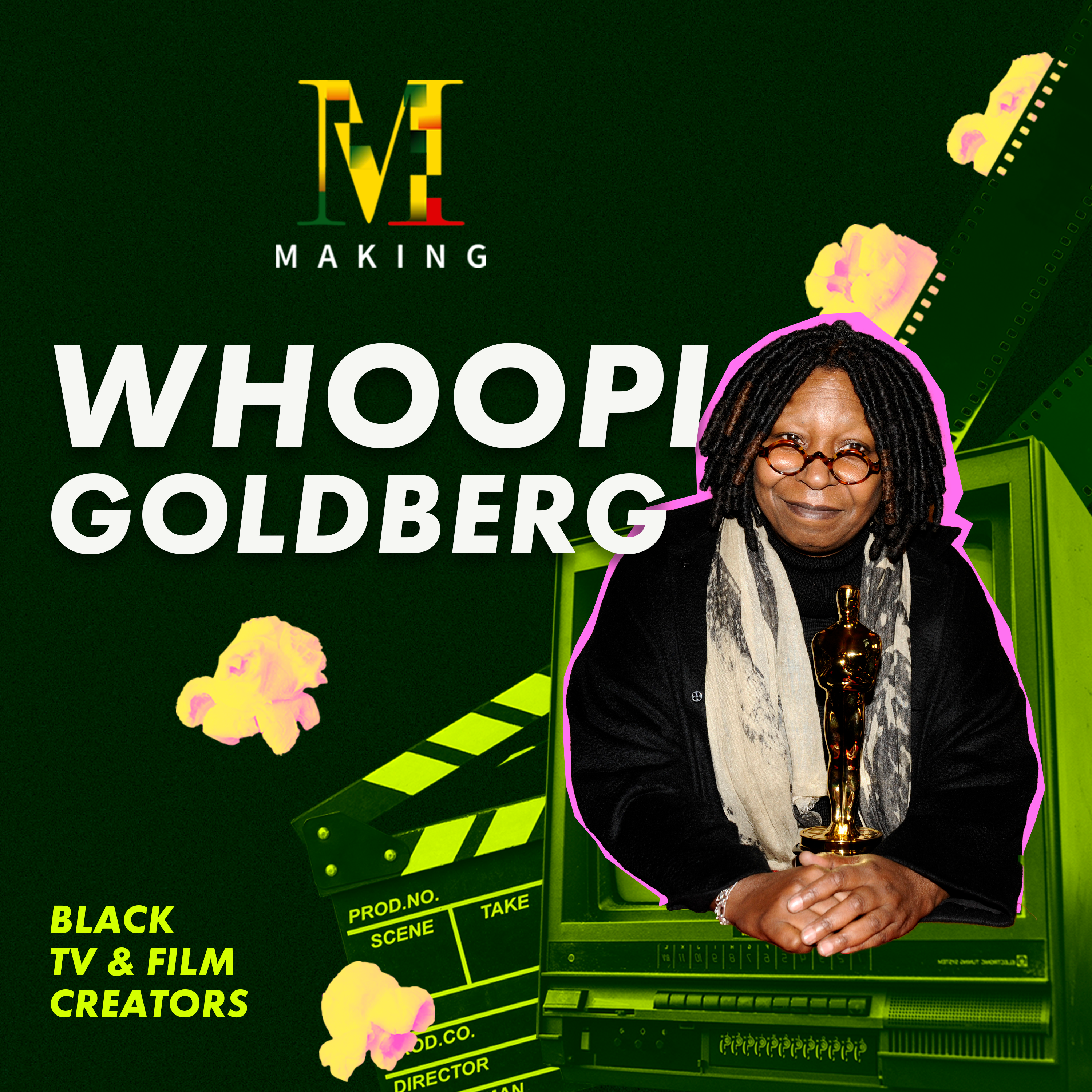 Making Whoopi Goldberg artwork