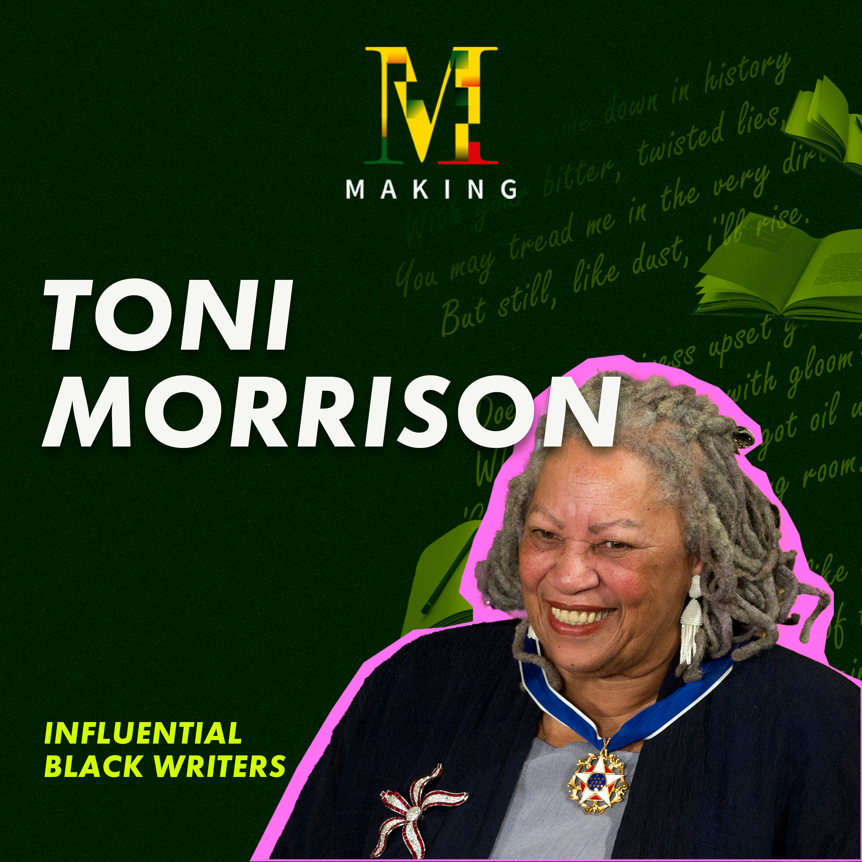 Making Toni Morrison artwork